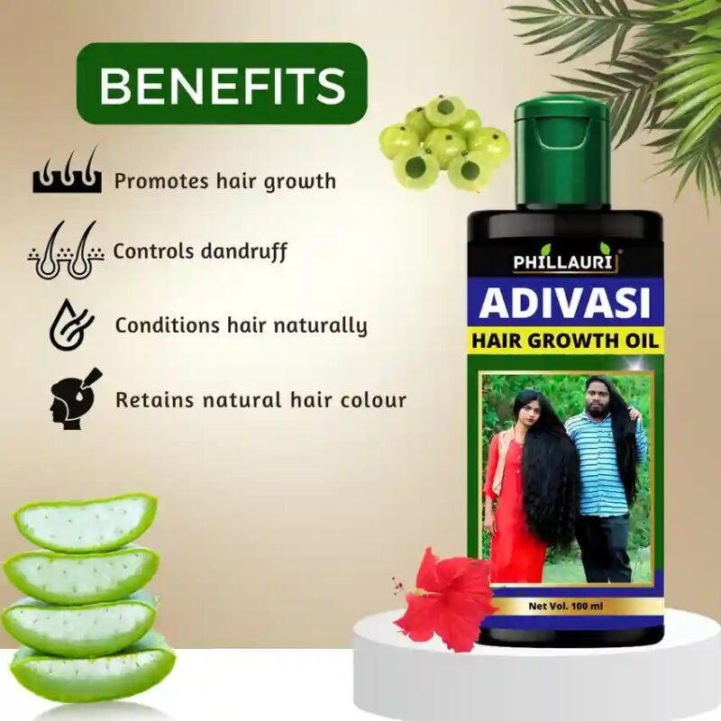 Original Adivasi Hair Oil (100% Ayush Ministry Certified) - Natural Adivasi Herbal Hair oil for Hair Growth & Strength - Image 3